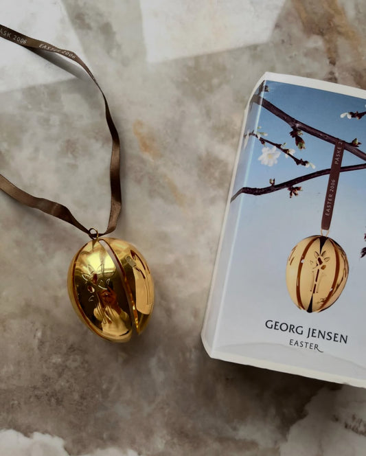 Georg Jensen guldbelagt påskeæg