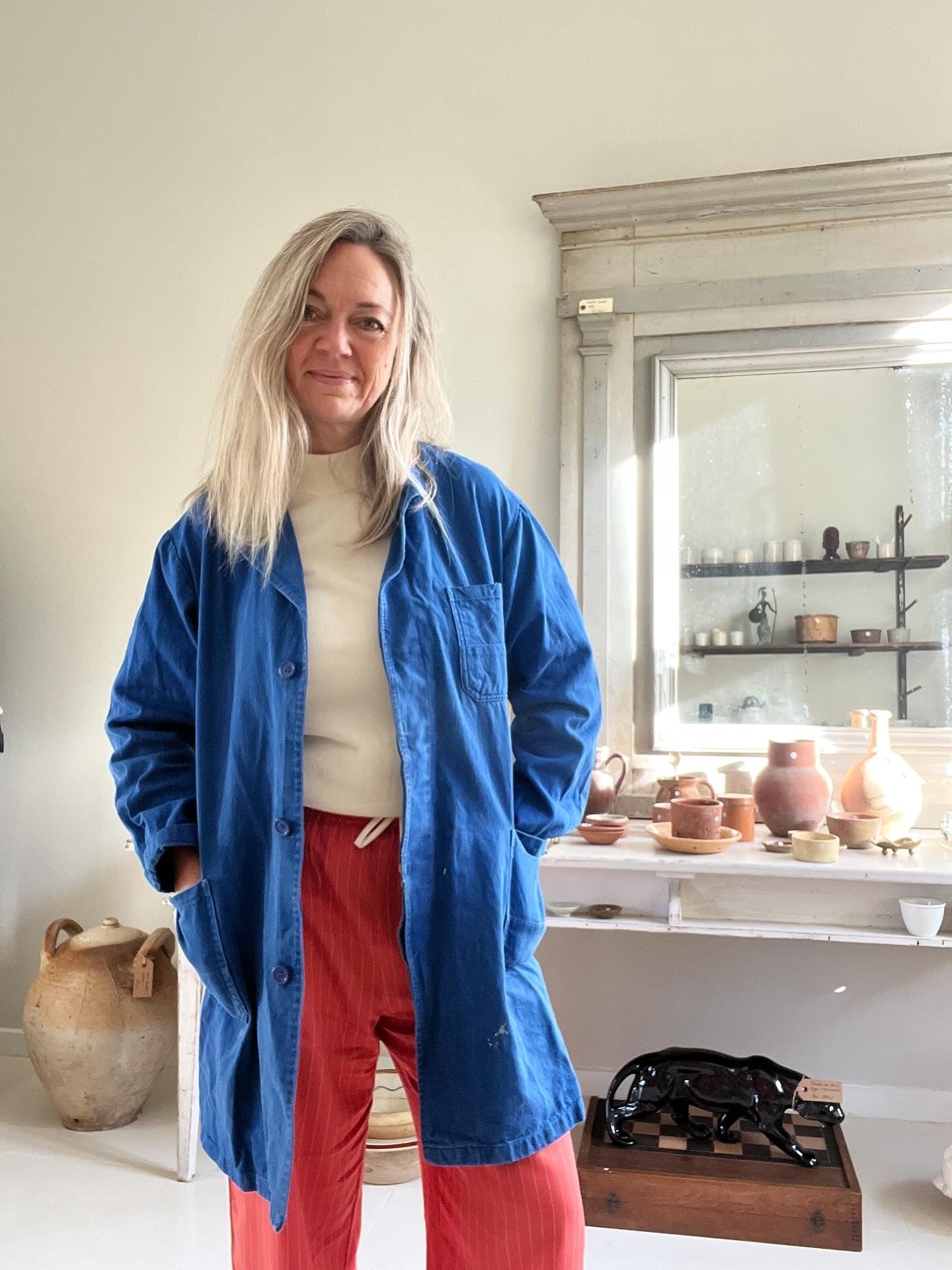 Fransk arbejdsjakke – lang model