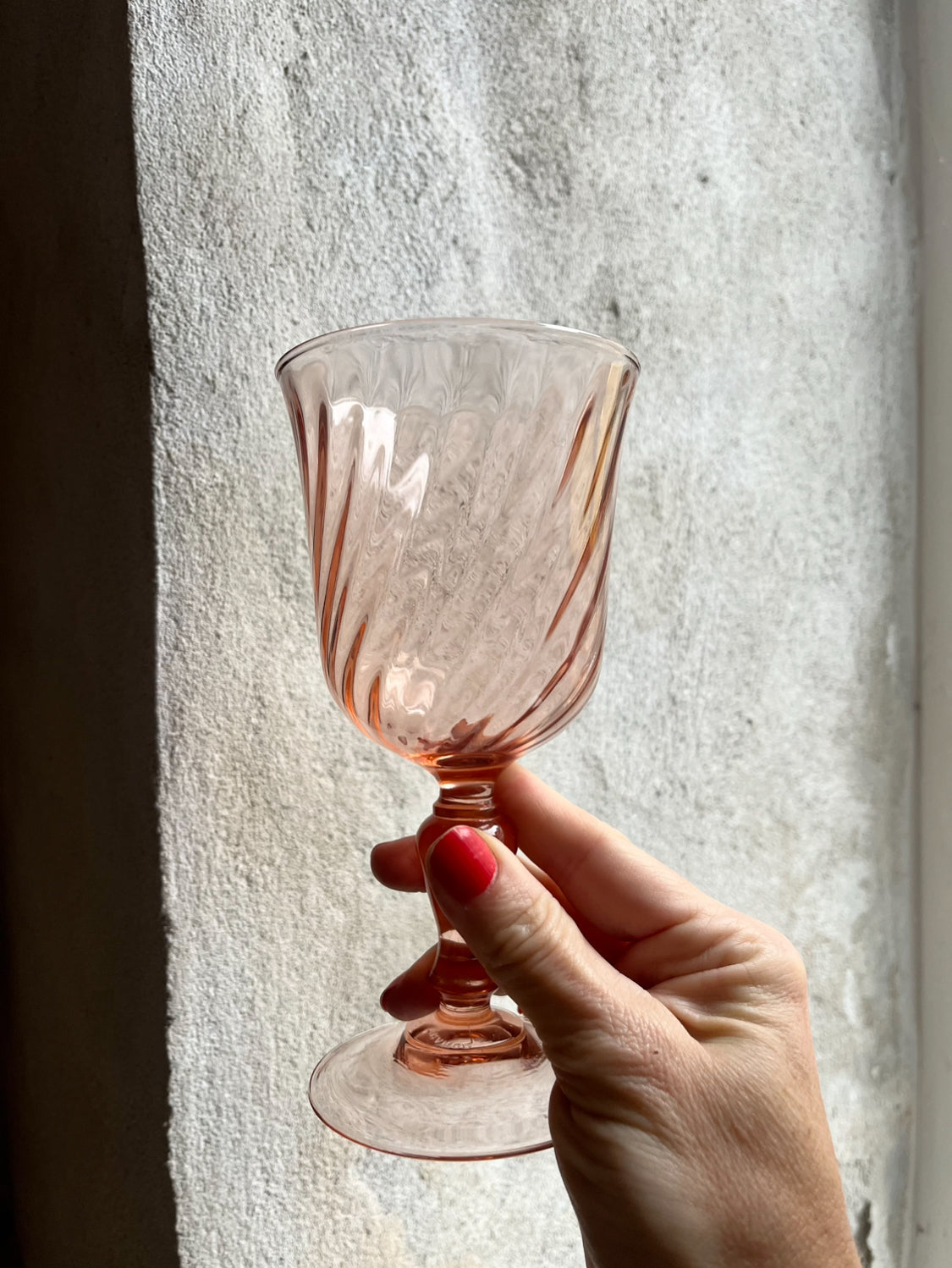 Franske swirl glas