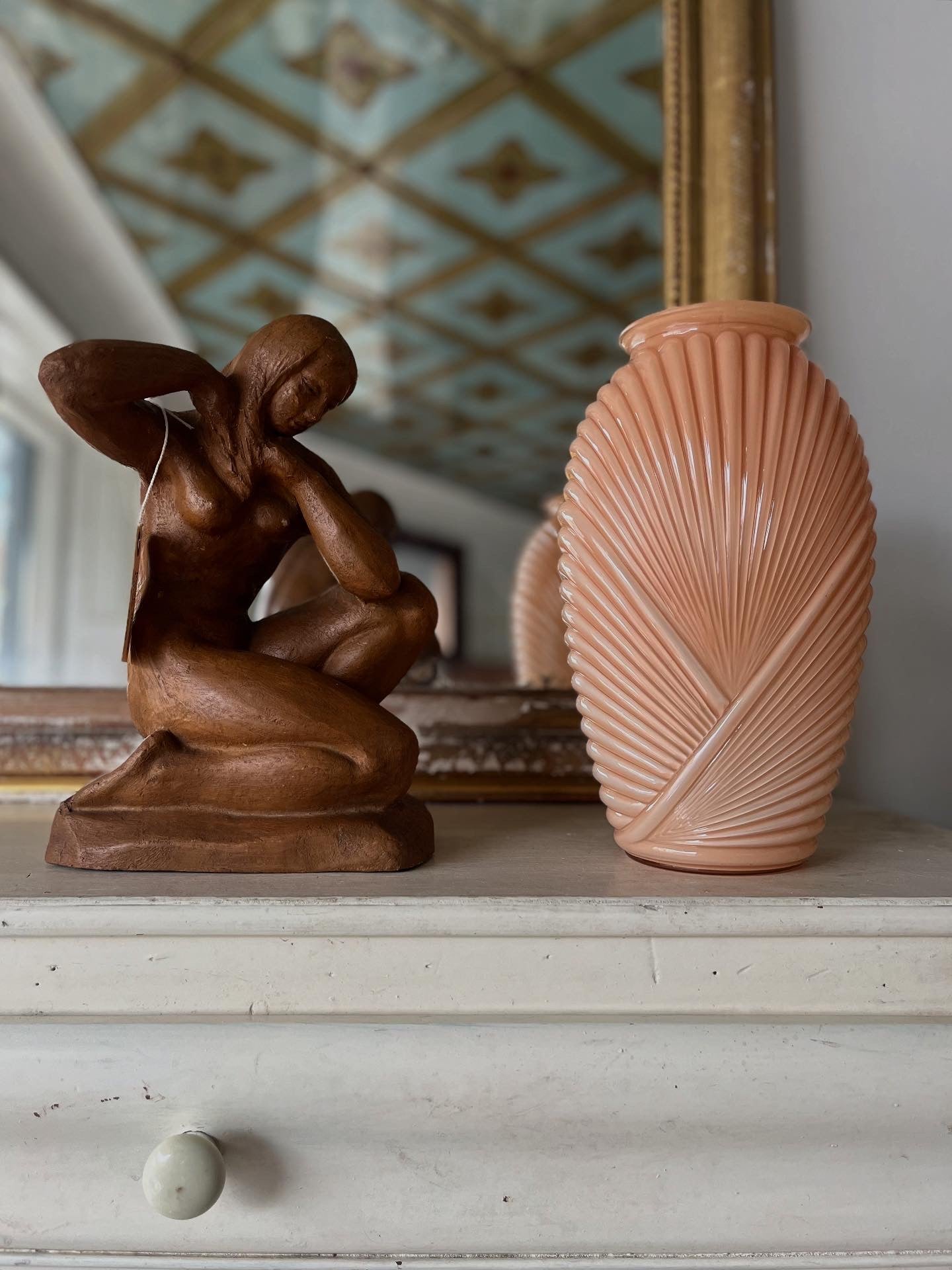 Fransk vintage keramikskulptur
