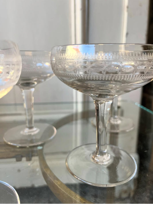 Franske champagneskåle